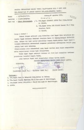 Surat  Panitia Pembangunan Mesjid Nurul yaqin Labung Desa V Suku Ateh Kec, Perwakilan IV angkat C...