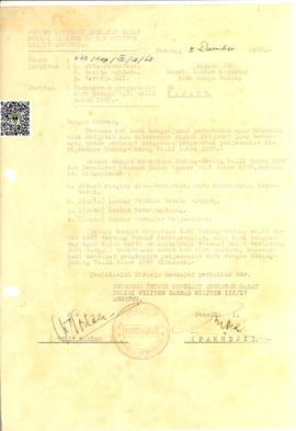 Surat Penyesuaian diri dengan UU No 12 Tahun 1967 dari Koperasi Angkatan Darat Staf Markas Komand...