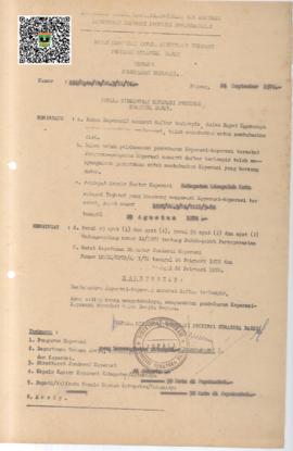 SK Kepala Kanwil Direktorat Koperasi Prop. Sumbar nomor 118/KPTS/PAD/DK.3/VI/1976 tentang Pembuba...