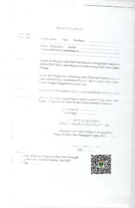 Lampiran  Surat Keputusan Menteri Koperasi dan Pembinaan Pengusaha Kecil Republik Indonesia Nomor...