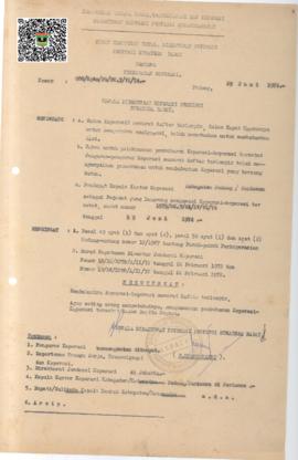 SK Kepala Kanwil Direktorat Koperasi Prop. Sumbar nomor 088/KPTS/PAD/DK.3/VI/1976 tentang Pembuba...