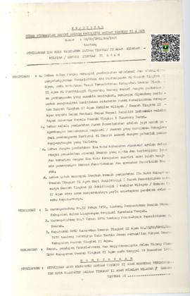 Surat Keputusan Dewan Perwakilan Rakyat Daerah Kabupaten Daerah Tk. II Agam Nomor : 04/SP/DPRD/AG...