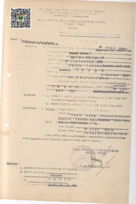 SK Kepala Kanwil Direktorat Koperasi Prop. Sumbar nomor 073/KPTS/PAD/DK.3/I/1976 tentang Pengesah...