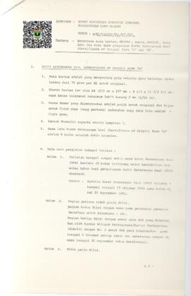 Perubahan Lampiran Surat Lampiran Direktur Jenderal Perdagangan Luar Negeri No.06/Daglu/KP/IV/80 ...