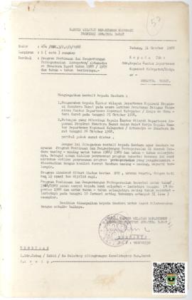 Program Pembinaan dan Pengembangan Perkoperasian Kabupaten / Kotamadya Se-Sumatera Barat tahun 19...