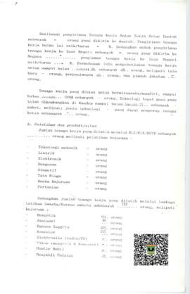 Sambungan Lembar Informasi Ketenagakerjaan Kantor Departemen Tenaga Kerja Padang