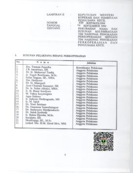Lampiran II Surat Keputusan Menteri Koperasi dan Pembinaan Pengusaha Kecil Republik Indonesia Nom...
