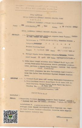 SK Kepala Kanwil Direktorat Koperasi Prop. Sumbar nomor 104/KPTS/PAD/DK.3/I/1976 tentang Pengesah...