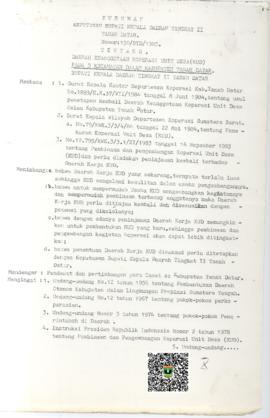 Surat Keputusan Bupati Kepala Dati Tk.II Tanah Datar Nomor: 150/BTD/1985 tentang Daerah Keanggota...