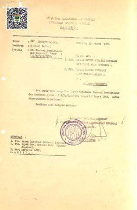 SK. Menteri Perdagangan dan Koperasi Nomor III/Kp/III/1981