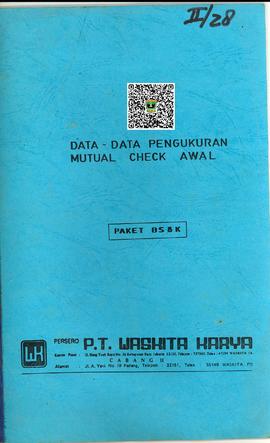 Data-Data Pengukuran Mutual Check Awal (Paket BS & K)