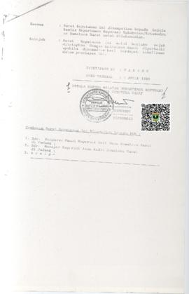Penutup Surat Keputusan Kepala Kantor Wilayah Departemen Koperasi Provinsi Sumatera Barat Nomor :...