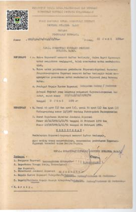 SK Kepala Kanwil Direktorat Koperasi Prop. Sumbar nomor 082/KPTS/PAD/DK.3/VI/1976 tentang Pembuba...