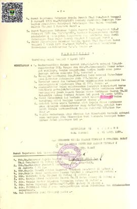 Penutup Surat Keputusan Dinas Perikanan Daerah Tk.I Sumatera Barat Nomor : 09/TU-UP/5/81 tentang ...