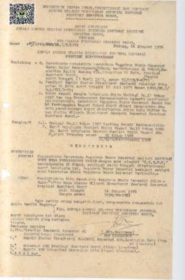 SK Kepala Kanwil Direktorat Koperasi Prop. Sumbar nomor 07/KPTS/PAD/DK.3/I/1976  tentang Pengesah...